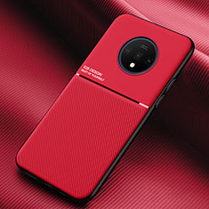 Funda Silicona Ultrafina Goma 360 Grados Carcasa C03 para OnePlus 7T Rojo