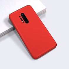 Funda Silicona Ultrafina Goma 360 Grados Carcasa C03 para OnePlus 8 Pro Rojo