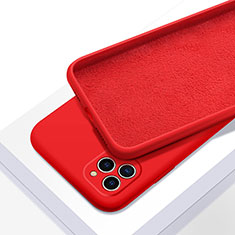 Funda Silicona Ultrafina Goma 360 Grados Carcasa C05 para Apple iPhone 11 Pro Max Rojo