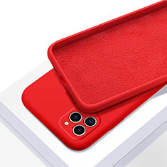Funda Silicona Ultrafina Goma 360 Grados Carcasa C05 para Apple iPhone 11 Pro Rojo
