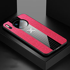 Funda Silicona Ultrafina Goma 360 Grados Carcasa C06 para Huawei Mate 30 Pro Rosa Roja