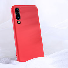 Funda Silicona Ultrafina Goma 360 Grados Carcasa C06 para Huawei P30 Rojo