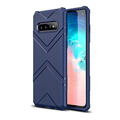 Funda Silicona Ultrafina Goma 360 Grados Carcasa C06 para Samsung Galaxy S10 Azul