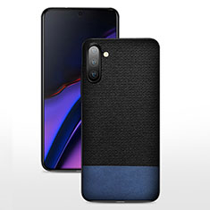 Funda Silicona Ultrafina Goma 360 Grados Carcasa C07 para Samsung Galaxy Note 10 Azul y Negro