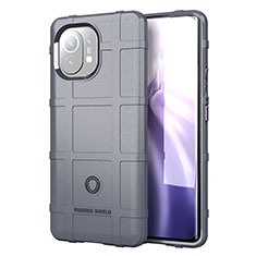 Funda Silicona Ultrafina Goma 360 Grados Carcasa C07 para Xiaomi Mi 11 5G Gris