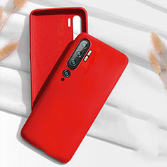 Funda Silicona Ultrafina Goma 360 Grados Carcasa C07 para Xiaomi Mi Note 10 Rojo