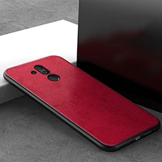 Funda Silicona Ultrafina Goma 360 Grados Carcasa C09 para Huawei Mate 20 Lite Rojo