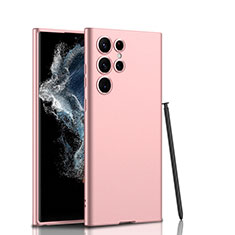 Funda Silicona Ultrafina Goma 360 Grados Carcasa D02 para Samsung Galaxy S21 Ultra 5G Oro Rosa