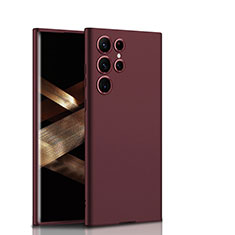 Funda Silicona Ultrafina Goma 360 Grados Carcasa D02 para Samsung Galaxy S24 Ultra 5G Rojo Rosa