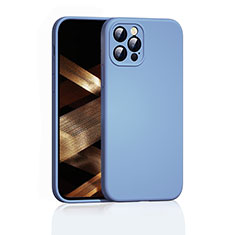 Funda Silicona Ultrafina Goma 360 Grados Carcasa G01 para Apple iPhone 14 Pro Azul Cielo