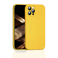 Funda Silicona Ultrafina Goma 360 Grados Carcasa G01 para Apple iPhone 16 Pro Amarillo