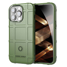 Funda Silicona Ultrafina Goma 360 Grados Carcasa G05 para Apple iPhone 14 Pro Verde