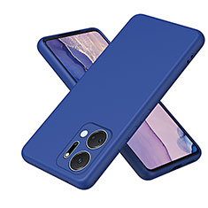 Funda Silicona Ultrafina Goma 360 Grados Carcasa H01P para Huawei Honor X7a Azul