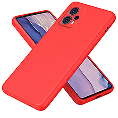 Funda Silicona Ultrafina Goma 360 Grados Carcasa H01P para Motorola Moto G13 Rojo