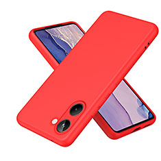 Funda Silicona Ultrafina Goma 360 Grados Carcasa H01P para Realme 10 4G Rojo