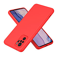 Funda Silicona Ultrafina Goma 360 Grados Carcasa H01P para Xiaomi Poco M5S Rojo