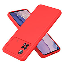 Funda Silicona Ultrafina Goma 360 Grados Carcasa H01P para Xiaomi Poco X4 Pro 5G Rojo