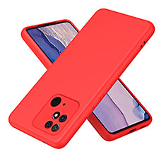 Funda Silicona Ultrafina Goma 360 Grados Carcasa H01P para Xiaomi Redmi 10 India Rojo