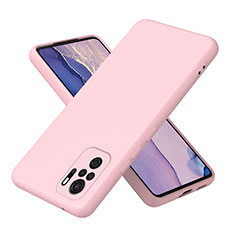 Funda Silicona Ultrafina Goma 360 Grados Carcasa H01P para Xiaomi Redmi Note 10 4G Oro Rosa