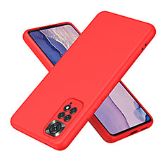 Funda Silicona Ultrafina Goma 360 Grados Carcasa H01P para Xiaomi Redmi Note 11 Pro 4G Rojo