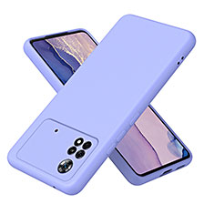 Funda Silicona Ultrafina Goma 360 Grados Carcasa H01P para Xiaomi Redmi Note 11E Pro 5G Morado