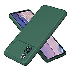 Funda Silicona Ultrafina Goma 360 Grados Carcasa H01P para Xiaomi Redmi Note 11E Pro 5G Verde