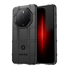 Funda Silicona Ultrafina Goma 360 Grados Carcasa J01S para Huawei Mate 60 RS Ultimate Negro