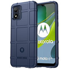 Funda Silicona Ultrafina Goma 360 Grados Carcasa J01S para Motorola Moto E13 Azul