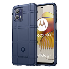 Funda Silicona Ultrafina Goma 360 Grados Carcasa J01S para Motorola Moto G73 5G Azul