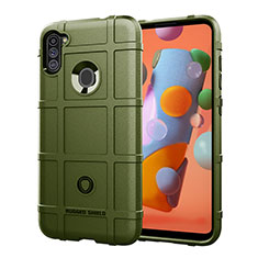 Funda Silicona Ultrafina Goma 360 Grados Carcasa J01S para Samsung Galaxy A11 Verde