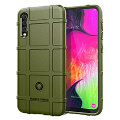 Funda Silicona Ultrafina Goma 360 Grados Carcasa J01S para Samsung Galaxy A70 Verde