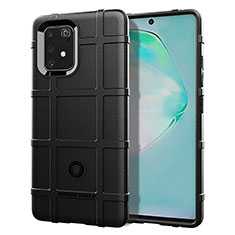 Funda Silicona Ultrafina Goma 360 Grados Carcasa J01S para Samsung Galaxy A91 Negro