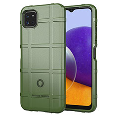 Funda Silicona Ultrafina Goma 360 Grados Carcasa J01S para Samsung Galaxy F42 5G Verde