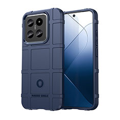 Funda Silicona Ultrafina Goma 360 Grados Carcasa J01S para Xiaomi Mi 14 5G Azul