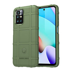 Funda Silicona Ultrafina Goma 360 Grados Carcasa J01S para Xiaomi Redmi 10 4G Verde