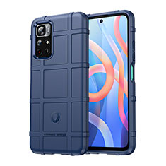 Funda Silicona Ultrafina Goma 360 Grados Carcasa J01S para Xiaomi Redmi Note 11 5G Azul