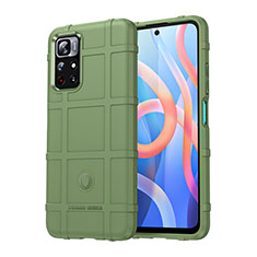 Funda Silicona Ultrafina Goma 360 Grados Carcasa J01S para Xiaomi Redmi Note 11 5G Verde