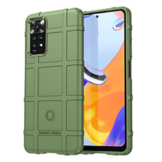 Funda Silicona Ultrafina Goma 360 Grados Carcasa J01S para Xiaomi Redmi Note 11 Pro 4G Verde