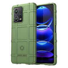 Funda Silicona Ultrafina Goma 360 Grados Carcasa J01S para Xiaomi Redmi Note 12 Pro+ Plus 5G Verde