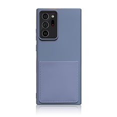 Funda Silicona Ultrafina Goma 360 Grados Carcasa MJ1 para Samsung Galaxy Note 20 Ultra 5G Gris Lavanda