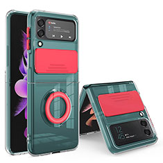 Funda Silicona Ultrafina Goma 360 Grados Carcasa MJ1 para Samsung Galaxy Z Flip4 5G Rojo