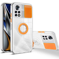 Funda Silicona Ultrafina Goma 360 Grados Carcasa MJ1 para Xiaomi Poco X4 Pro 5G Naranja