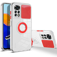 Funda Silicona Ultrafina Goma 360 Grados Carcasa MJ1 para Xiaomi Redmi Note 11 4G (2022) Rojo