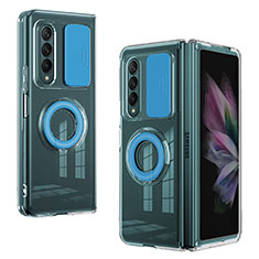 Funda Silicona Ultrafina Goma 360 Grados Carcasa MJ2 para Samsung Galaxy Z Fold3 5G Azul