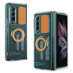 Funda Silicona Ultrafina Goma 360 Grados Carcasa MJ2 para Samsung Galaxy Z Fold3 5G Naranja