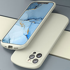 Funda Silicona Ultrafina Goma 360 Grados Carcasa N01 para Apple iPhone 12 Pro Max Blanco