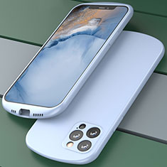Funda Silicona Ultrafina Goma 360 Grados Carcasa N01 para Apple iPhone 12 Pro Max Purpura Claro