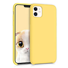 Funda Silicona Ultrafina Goma 360 Grados Carcasa para Apple iPhone 11 Amarillo