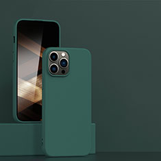Funda Silicona Ultrafina Goma 360 Grados Carcasa para Apple iPhone 14 Pro Max Verde