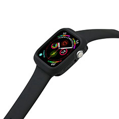 Funda Silicona Ultrafina Goma 360 Grados Carcasa para Apple iWatch 5 40mm Negro